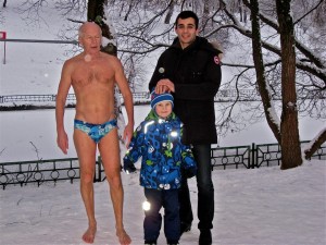 Baignade hivernale en Russie hiver 2011 2012